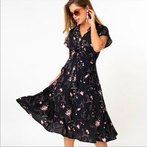 Liza Tipsy Elephants Print Vintage Pinup Retro Swing Dress by Collectif